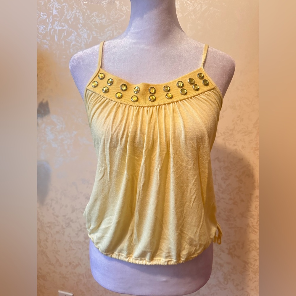 Yellow Embellished Women's Top